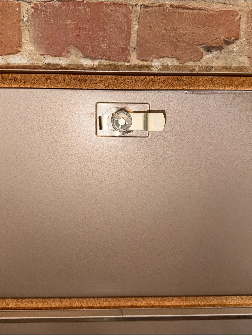 Metal Cash Box with White Handle